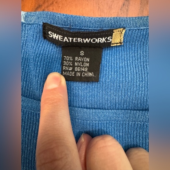 Blue Long Sleeve Top - Picture 2 of 4